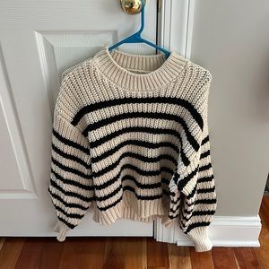 Thick oversized striped sweater H&M